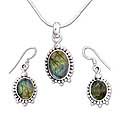 Labradorite 'Beautiful Aura' Jewelry Set (India)
