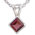Garnet 'Scarlet Simplicity' Necklace (India)