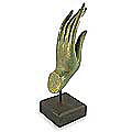 Wood 'Buddha's Blessing Hand' Statuette (Thailand)