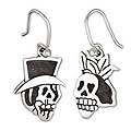 Sterling Silver 'Deadly Handsome Couple' Earrings (Mexico)