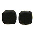 Sterling Silver 'Window' Obsidian Earrings (Peru)