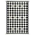 Peruvian Wool 'Chessboard' Rug (3'10 x 5'1)