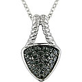 Sterling Silver 1/3ct TDW Black Diamond Necklace