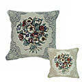 Pansies Tapestry Throw Pillows (Set of 2)