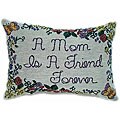 Mom is a Friend Tapestry Throw Pillows (Set of 2)