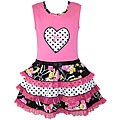 AnnLoren Boutique Girl's 'Rumba' Heart Dress