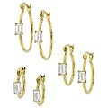 Goldtone Hoop Earrings (Set of 3)