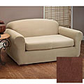 Stretch Microfiber Suede 2-piece Loveseat Slipcover