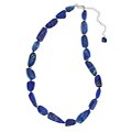 Sterling Silver Lapis Nugget Necklace