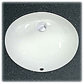 Ticor Porcelain Undermount Bathroom White Vanity Sink