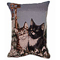 January Cats Tapestry Throw Pillows (Set of 2)