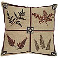 'Fern' 4-square Tapestry Throw Pillows (Set of 2)