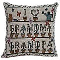 'Grandparents' Tapestry Throw Pillows (Set of 2)