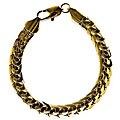 14k Yellow Gold Overlay 8-inch Infinity Bracelet