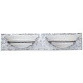 Vintage Silver Two-light Vanity