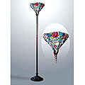 Tiffany-style Bronze Torchiere