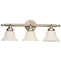 Brushed Nickel 3-light Vanity