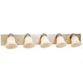 Brushed Nickel 5-light Vanity