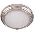 Brushed Nickel 2-light Flushmount Ceiling Fixture