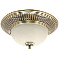 Antique Brass Flush-mount Light Fixture