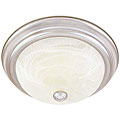 Silvermist Finish 3-bulb Flush Mount Light