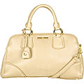 Miu Miu Beige Nappa Leather Medium Handbag