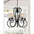 Wrought Iron Finish 5-light Chandelier