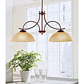 Antique Copper 2-light Island Chandelier