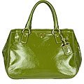 Prada Green Naplak Tote