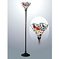 Tiffany-style Floral Design Torchiere 