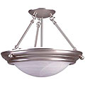 Brushed Nickel 3-light Pendant