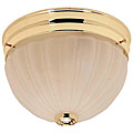Polished Brass 2-light Flush Mount Fixture