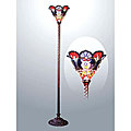 Tiffany-style Victorian Bronze Torchiere 
