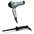 Enzo Milano Ionic Dryer and 18-19mm Curling Iron Set