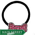 Pink Crystal Bone Pet Parent Hair Tie