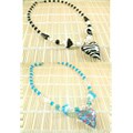 Murano-style Heart and Magnetic Tuchi Bead Necklaces
