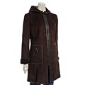 Via Spiga Women's Hooded Faux Shearling Coat