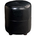 Round Black Foot Stool Ottoman