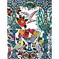 Backsplash Flying Bird 12-tile Ceramic Wall Mural 