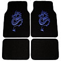 Blue Dragon Front and Rear Carpet Car Floor Mats