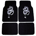 Silver Dragon Front and Rear Carpet Car Floor Mats