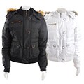 Black Rivet Women's Removable Hooded Jacket