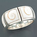 Sterling Silver Tribal Shiva Shell Ring (Indonesia)