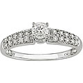 14k White Gold 1/2ct TDW Diamond Engagement Ring