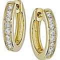 14k Gold 1/4ct TDW Diamond Hoop Earrings (G-H, I1-I2)
