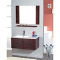 Eco-friendly Solid Bamboo Vanity with Mirror