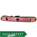 Crystal Fun Dots Baby Pink XX-small Dog Collar
