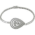 18k White Gold 1ct TDW Diamond Teardrop Bracelet (G-H-I, SI)