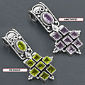 Sterling Silver Gemstone Pendant (India)