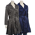 DKNY Women's Belted Notched Collar Trench Coat